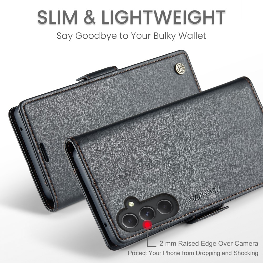 RFID blocking Slim Bookcover hoesje Samsung Galaxy A54 zwart