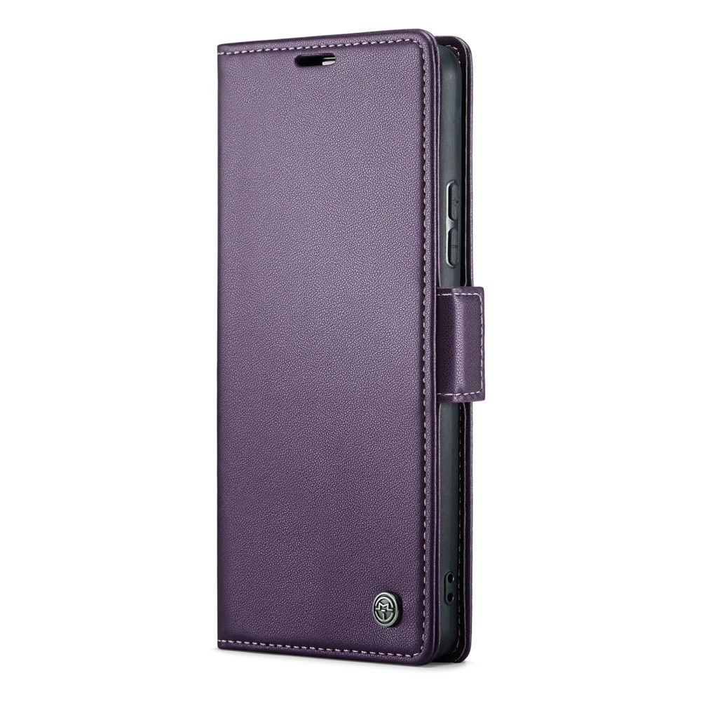RFID blocking Slim Bookcover hoesje Samsung Galaxy A54 paars