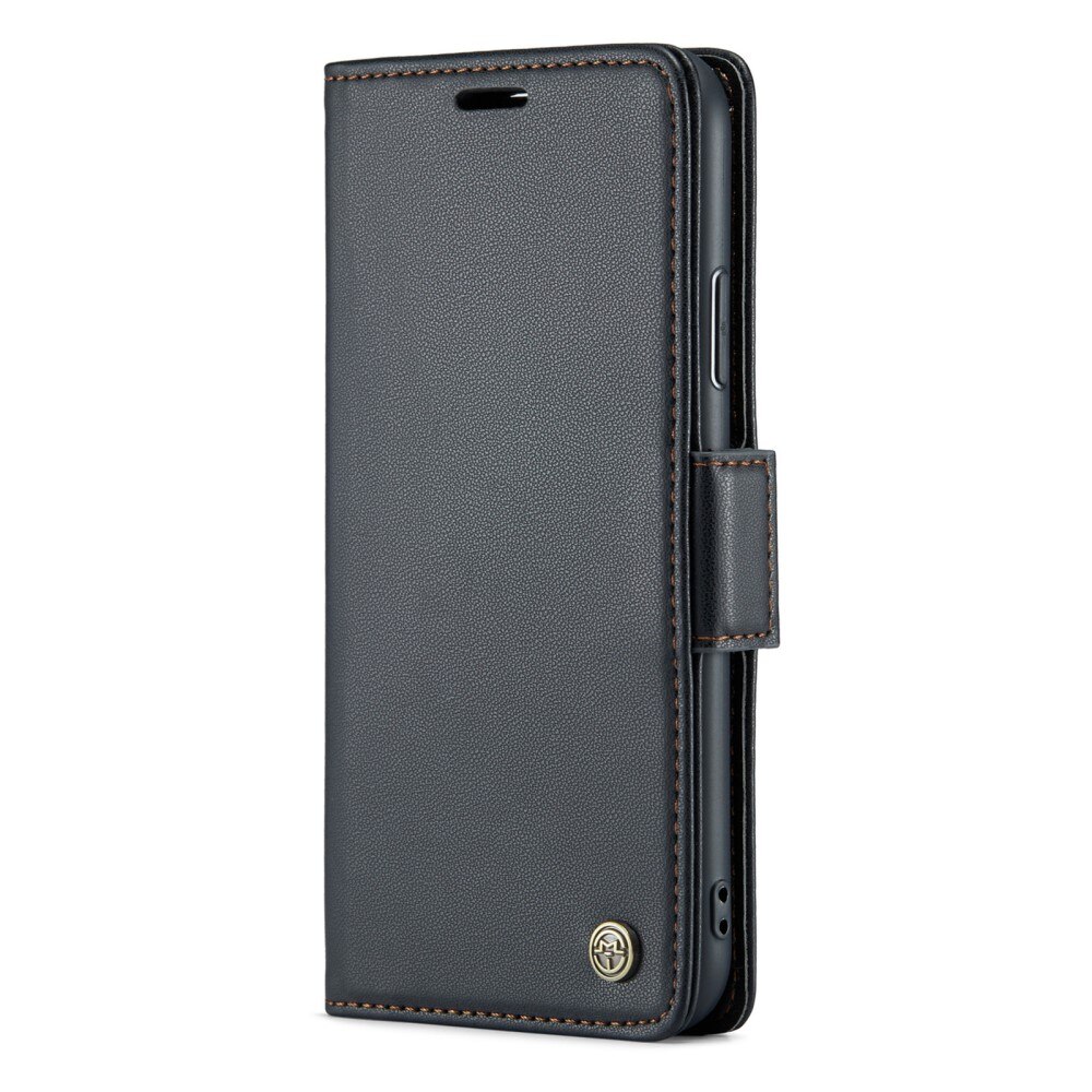 RFID blocking Slim Bookcover Hoesje iPhone Xr Zwart