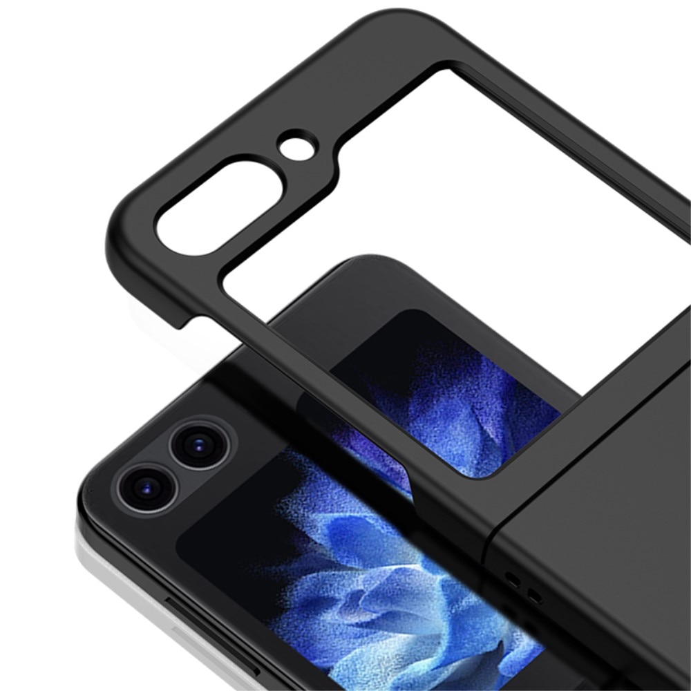 Samsung Galaxy Z Flip 5 Hardcase Gummicoating zwart