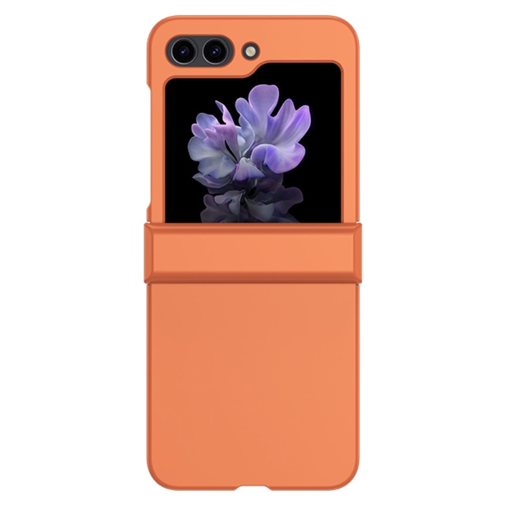 Samsung Galaxy Z Flip 5 Hardcase Gummicoating Hinge Protection oranje