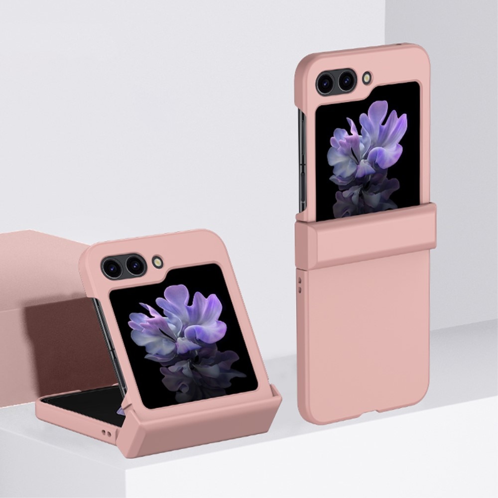 Samsung Galaxy Z Flip 5 Hardcase Gummicoating Hinge Protection roze