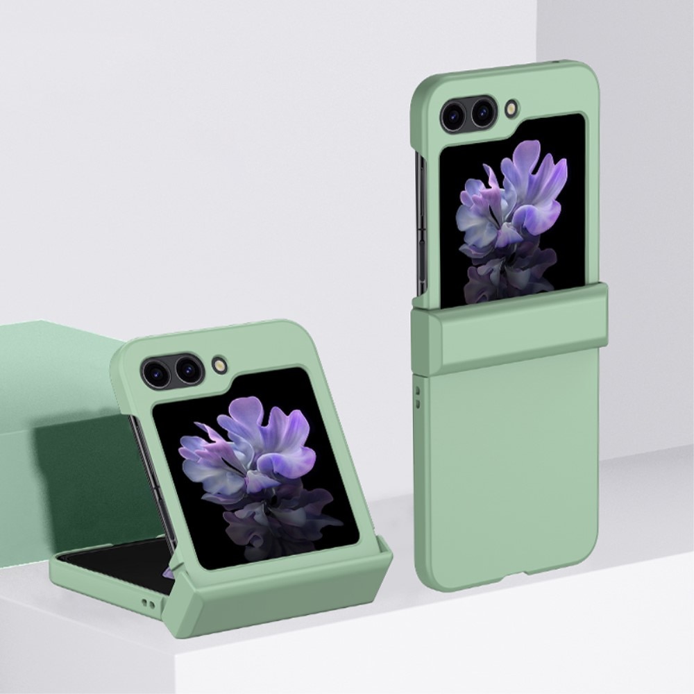 Samsung Galaxy Z Flip 5 Hardcase Gummicoating Hinge Protection licht groen