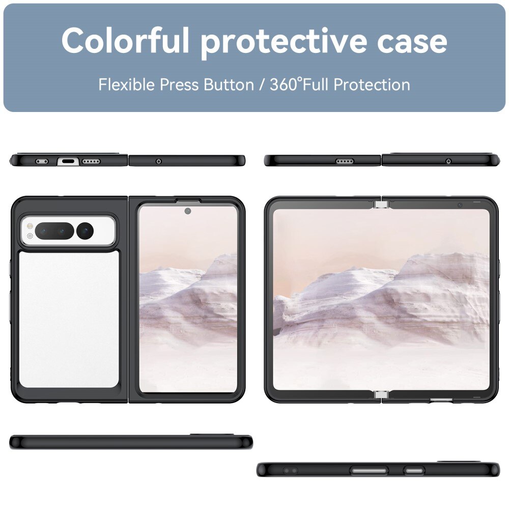 Crystal Hybrid Case Google Pixel Fold zwart