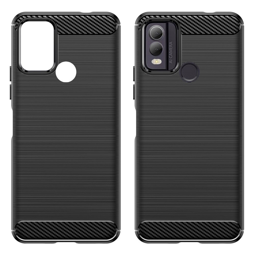 Hoesje TPU Brushed  Nokia C22 Zwart