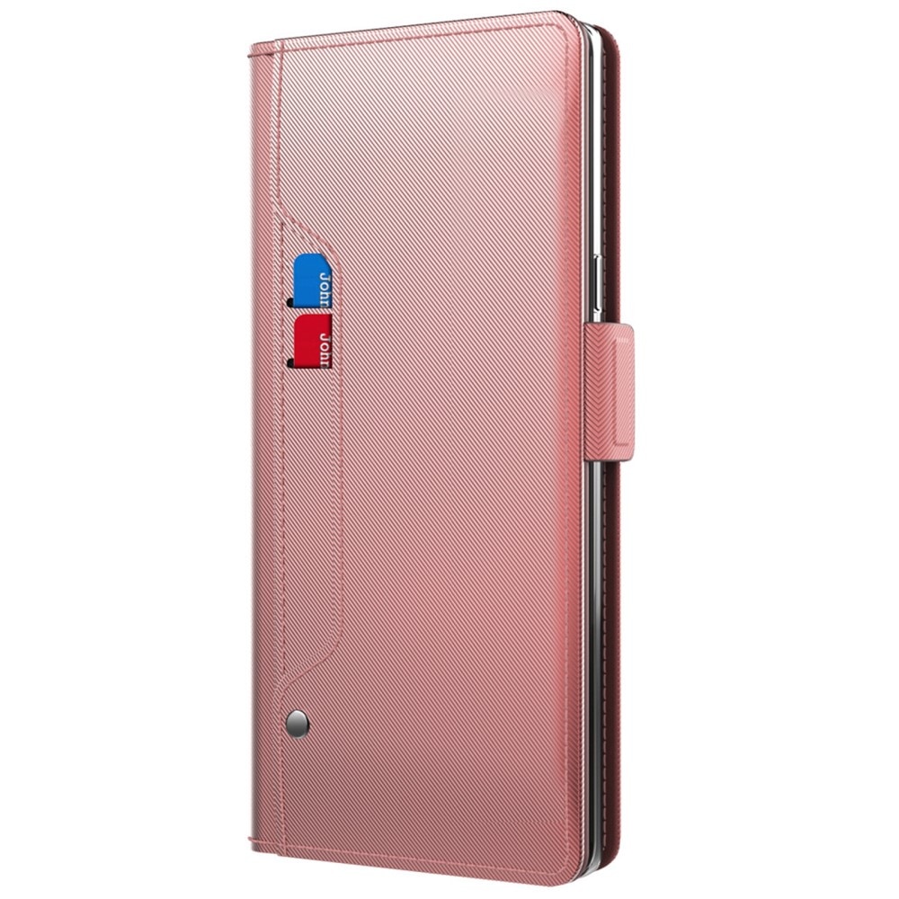 Sony Xperia 1 V Bookcover Hoesje met Spiegel roze goud