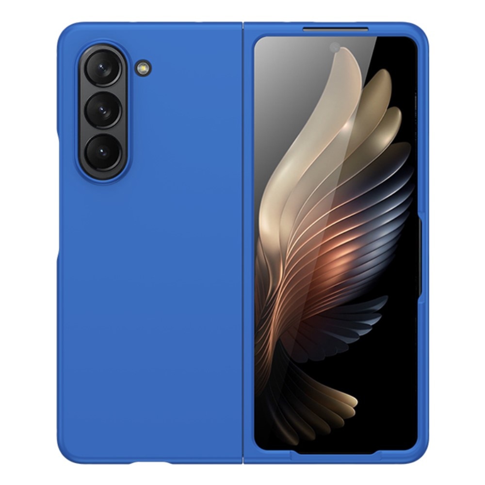 Samsung Galaxy Z Fold 5 Hardcase Gummicoating blauw