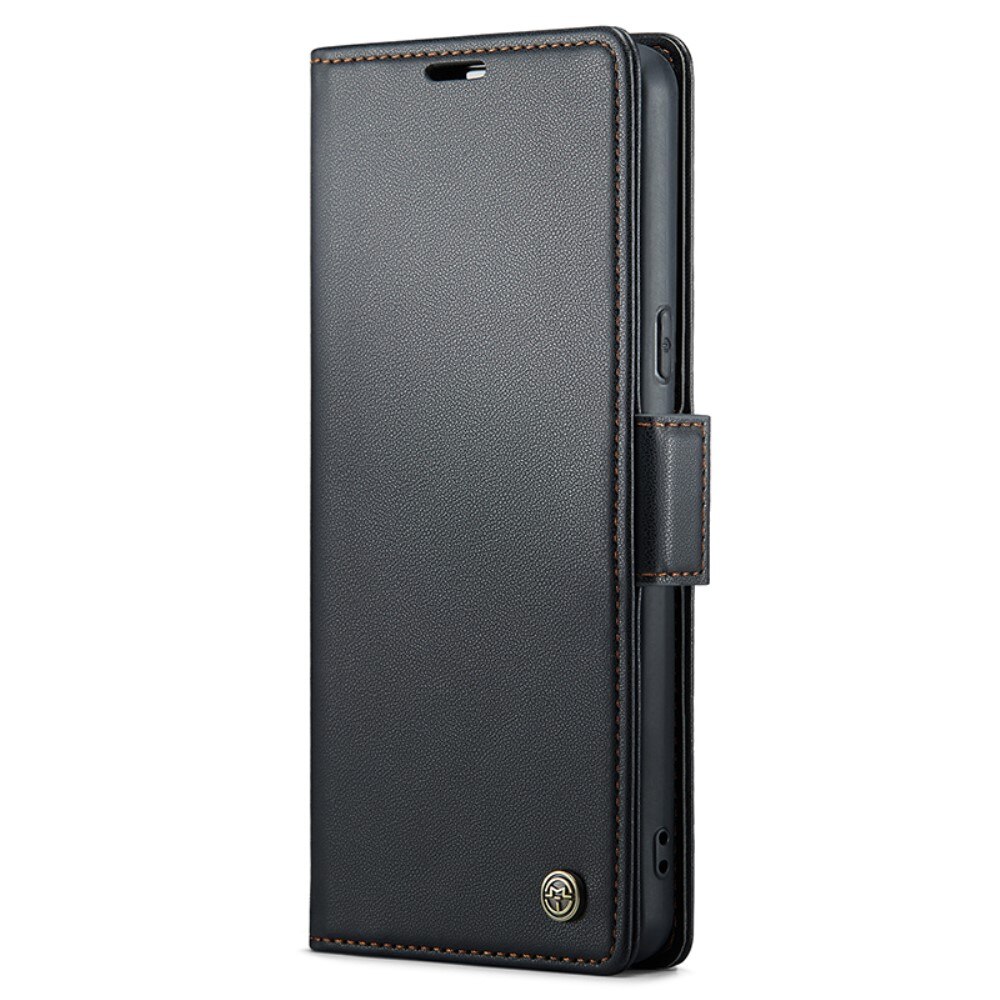 RFID blocking Slim Bookcover Hoesje Google Pixel 7a Zwart