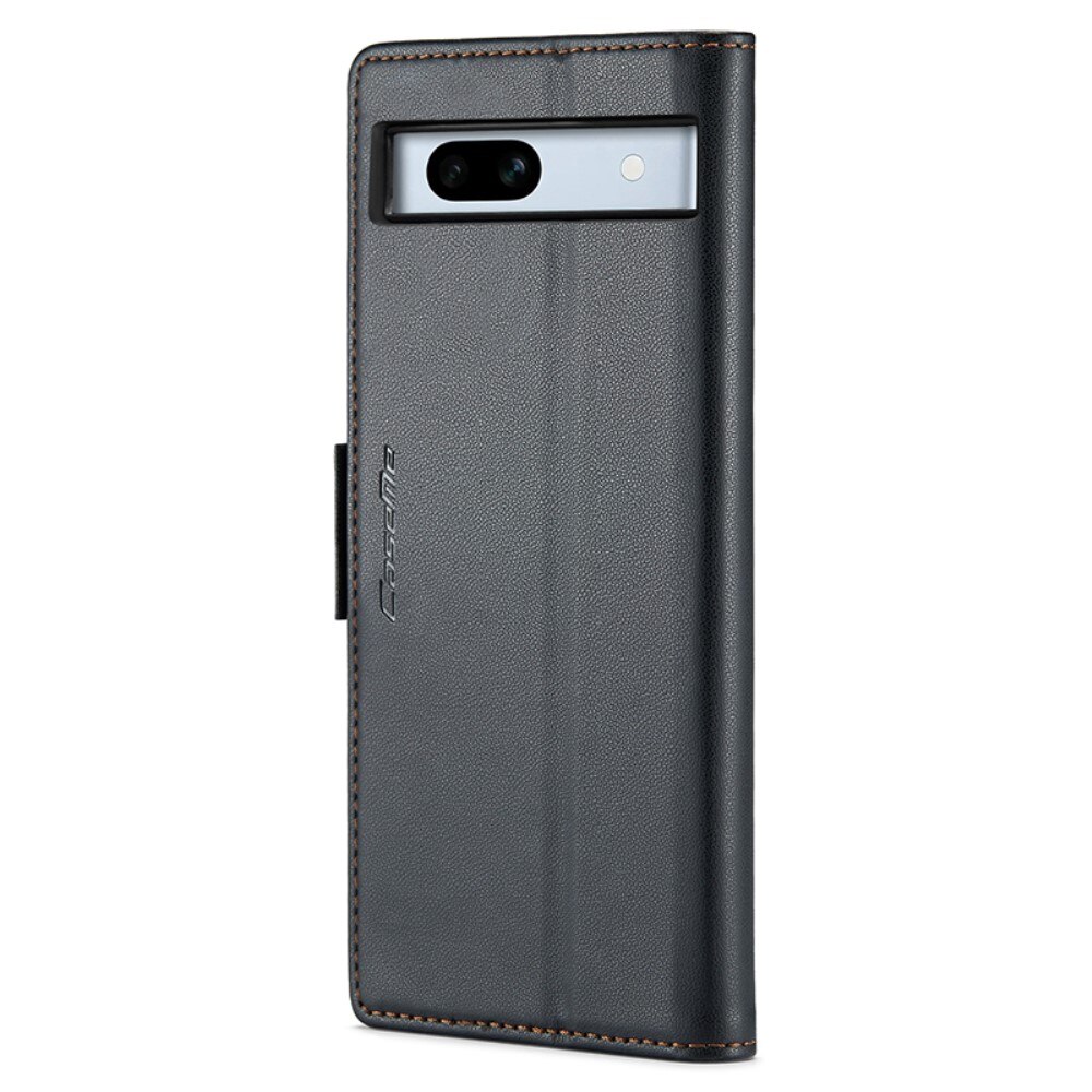 RFID blocking Slim Bookcover Hoesje Google Pixel 7a Zwart