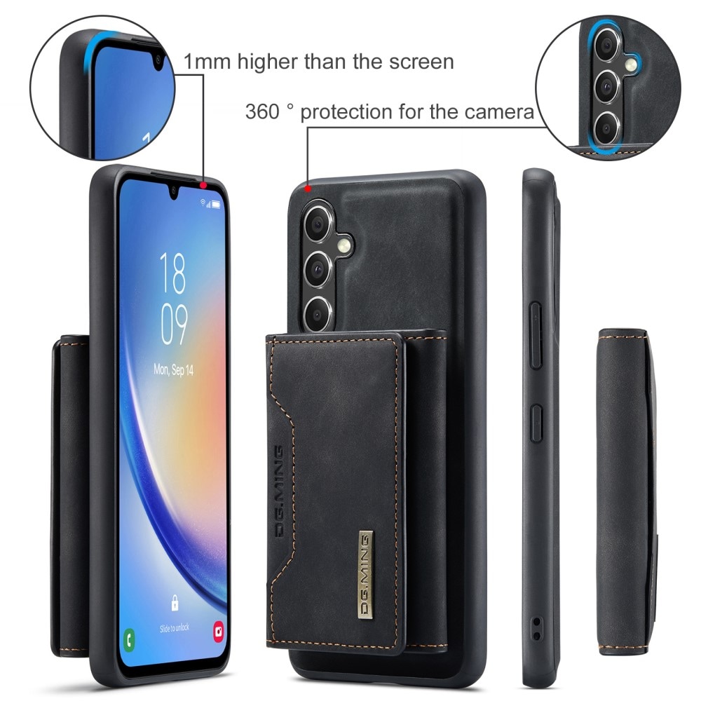 Magnetic Card Slots Case Samsung Galaxy A14 Zwart