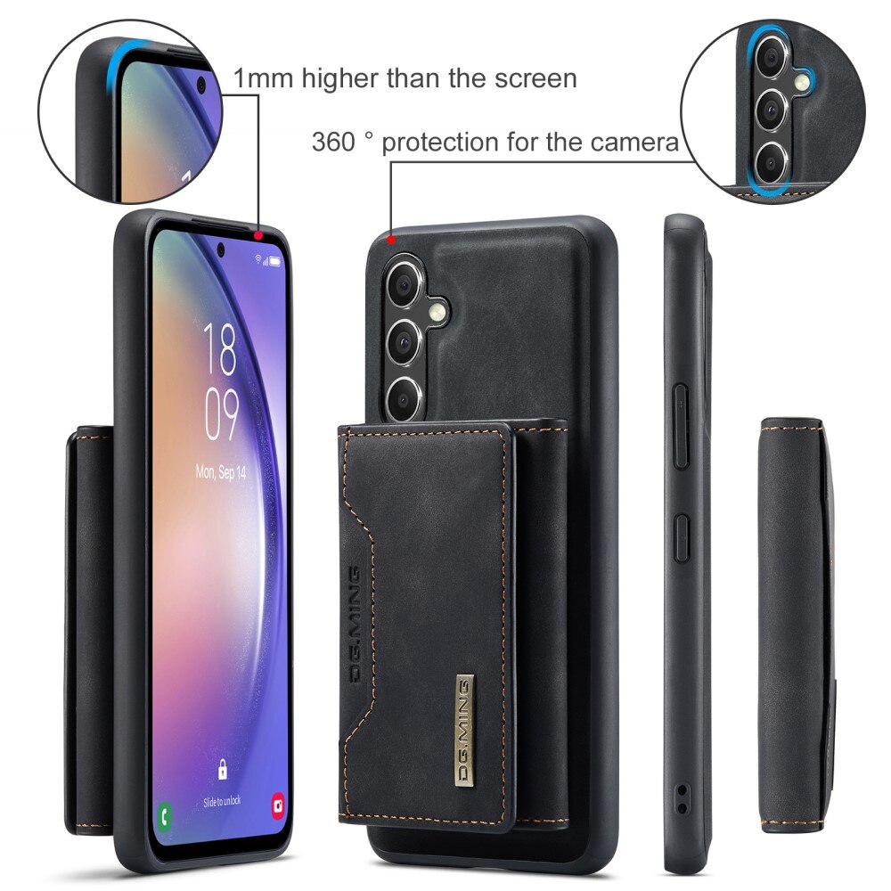 Magnetic Card Slots Case Samsung Galaxy A54 Zwart