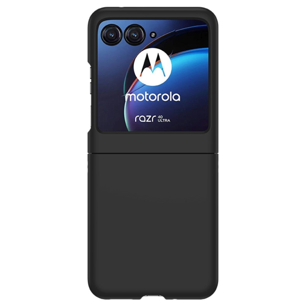 Motorola Razr 40 Ultra Hardcase Gummicoating zwart