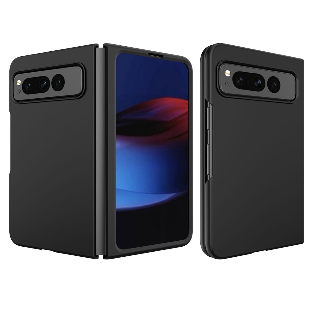 Google Pixel Fold Hardcase Gummicoating zwart