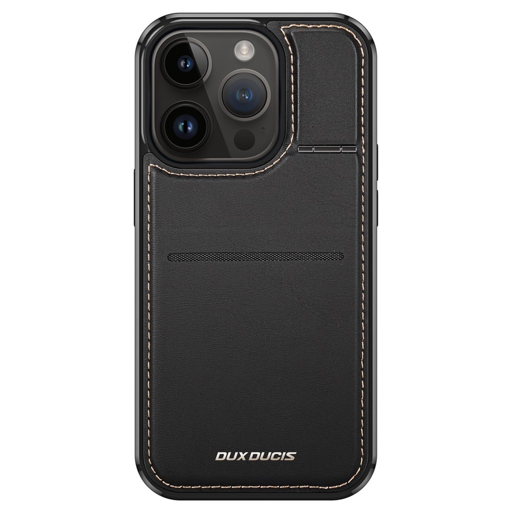 Rafi Series RFID MagSafe Wallet Stand Case iPhone 14 Pro zwart