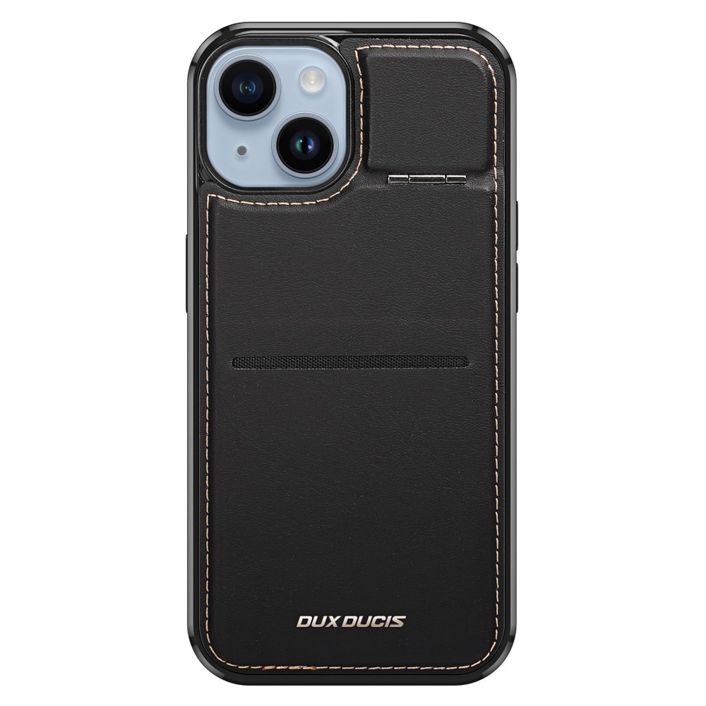 Rafi Series RFID MagSafe Wallet Stand Case iPhone 14 zwart