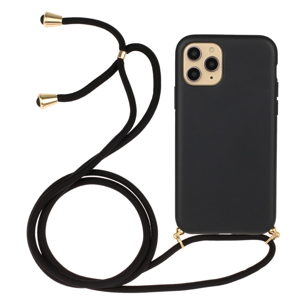 iPhone 15 Pro Hoesje Halsband zwart