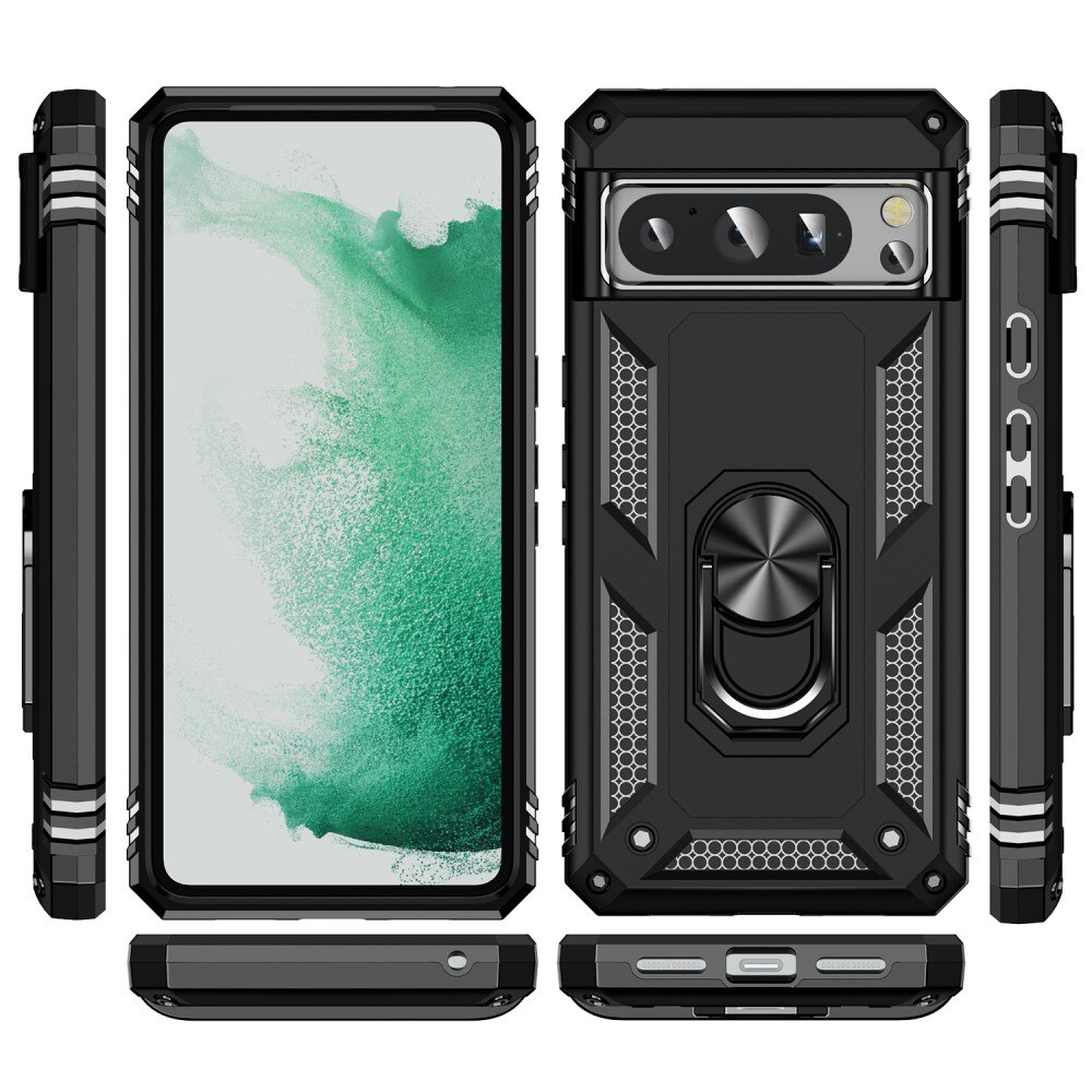 Google Pixel 8 Pro Hybridcase Tech Ring zwart