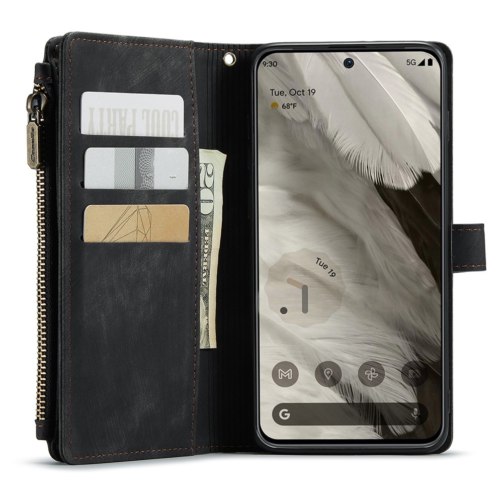 Bookcover hoesje Rits Google Pixel 8 Zwart