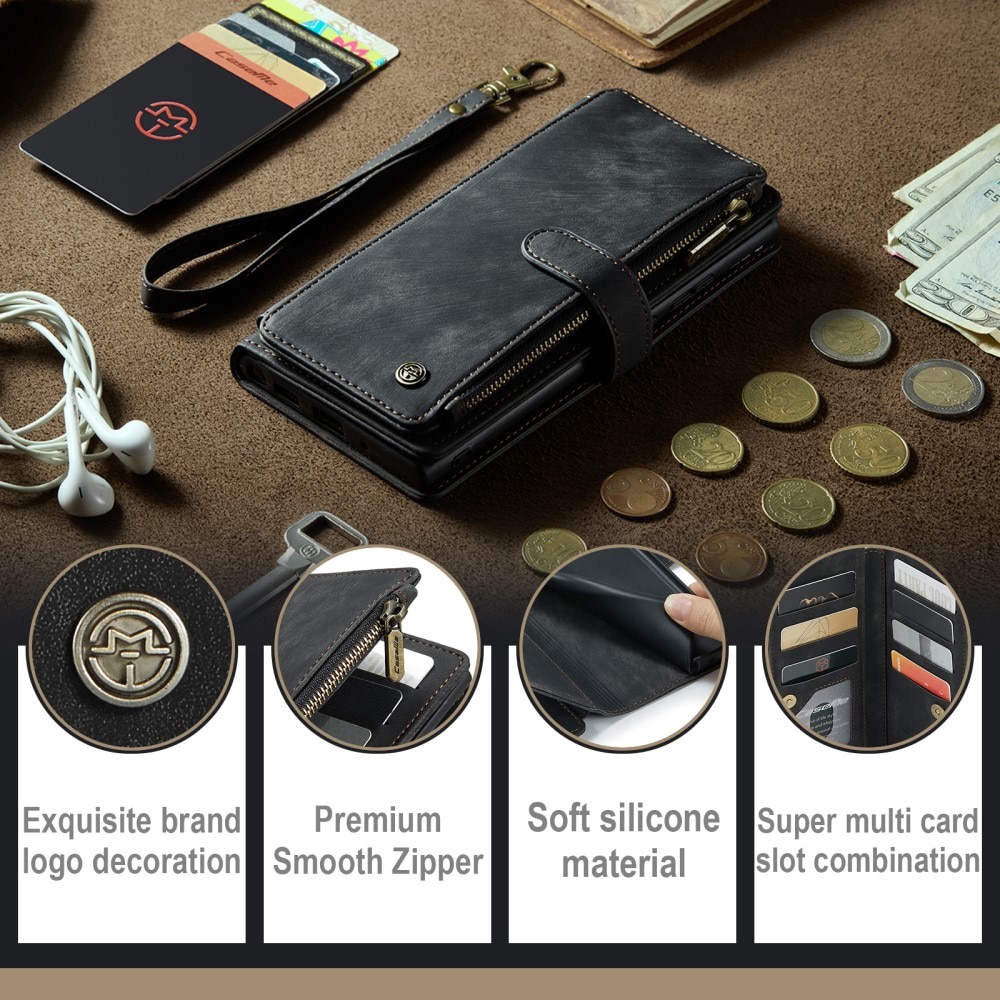 Bookcover hoesje Rits Google Pixel 8 Zwart