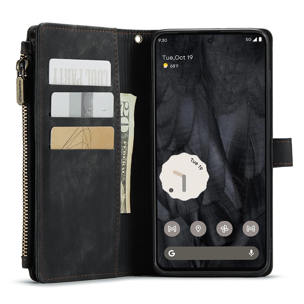 Bookcover hoesje Rits Google Pixel 8 Pro zwart