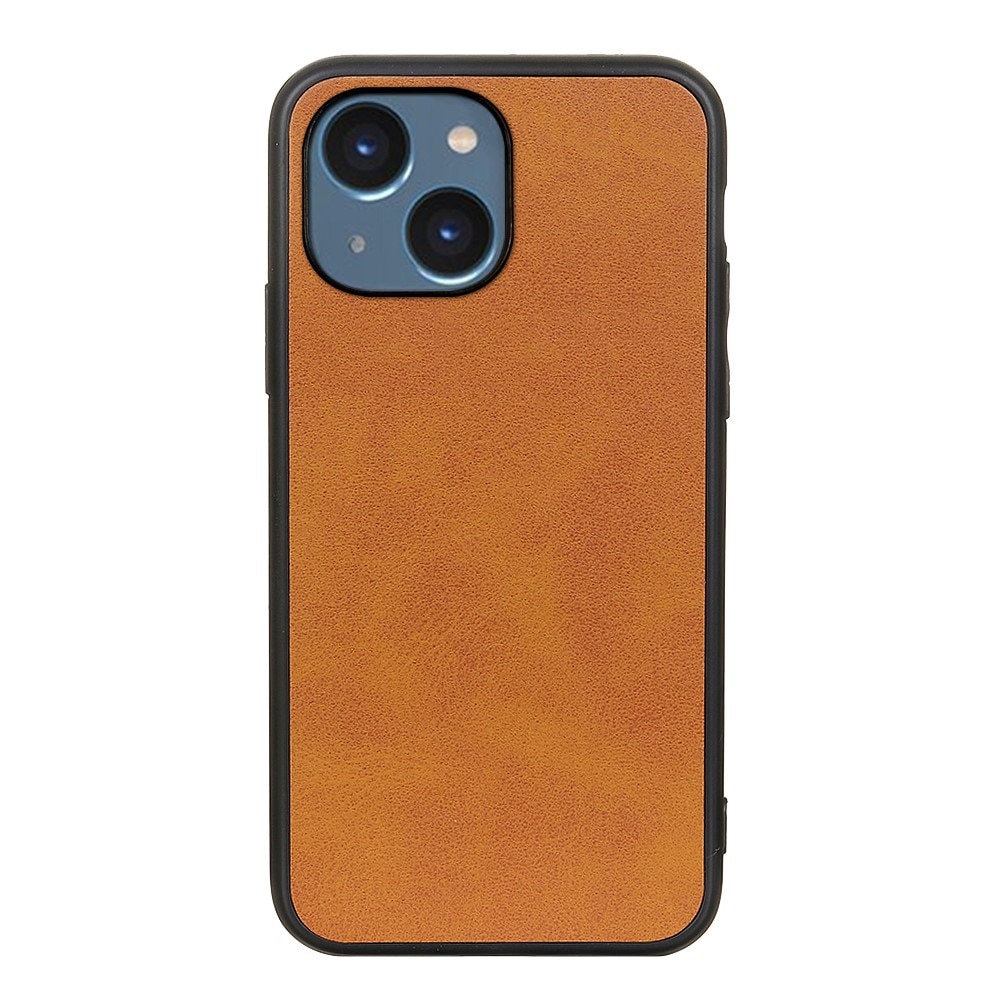 iPhone 15 Plus Leren hoesje bruin