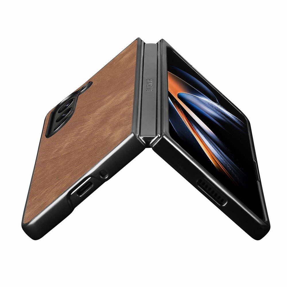 Samsung Galaxy Z Fold 5 Leren hoesje bruin