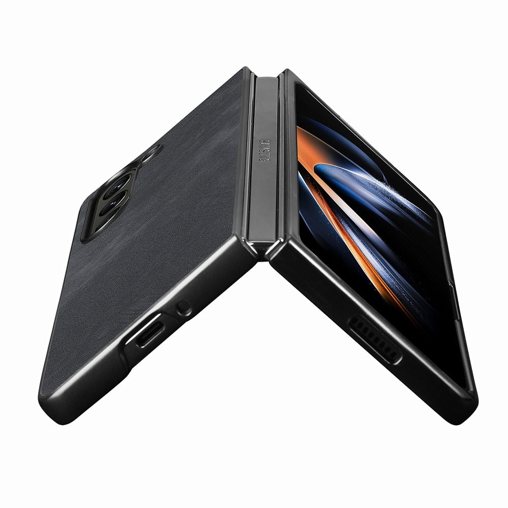 Samsung Galaxy Z Fold 5 Leren hoesje zwart