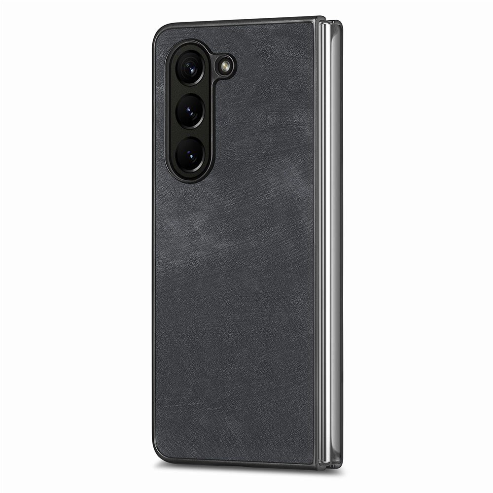 Samsung Galaxy Z Fold 5 Leren hoesje zwart