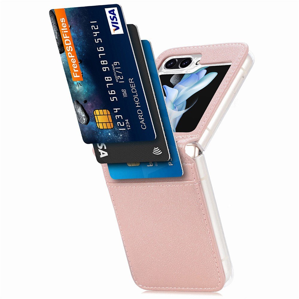 Slim Card Wallet Samsung Galaxy Z Flip 5 roze