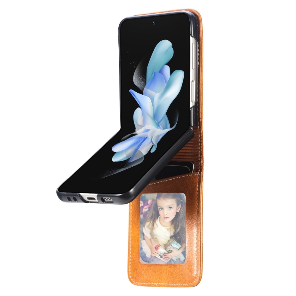 Samsung Galaxy Z Flip 5 Smartphonehoesje cognac