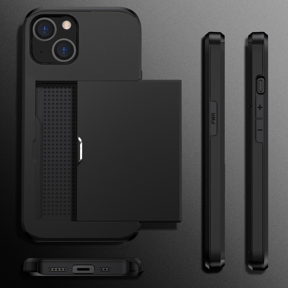iPhone 15 Plus Hoesje met Cardslot zwart