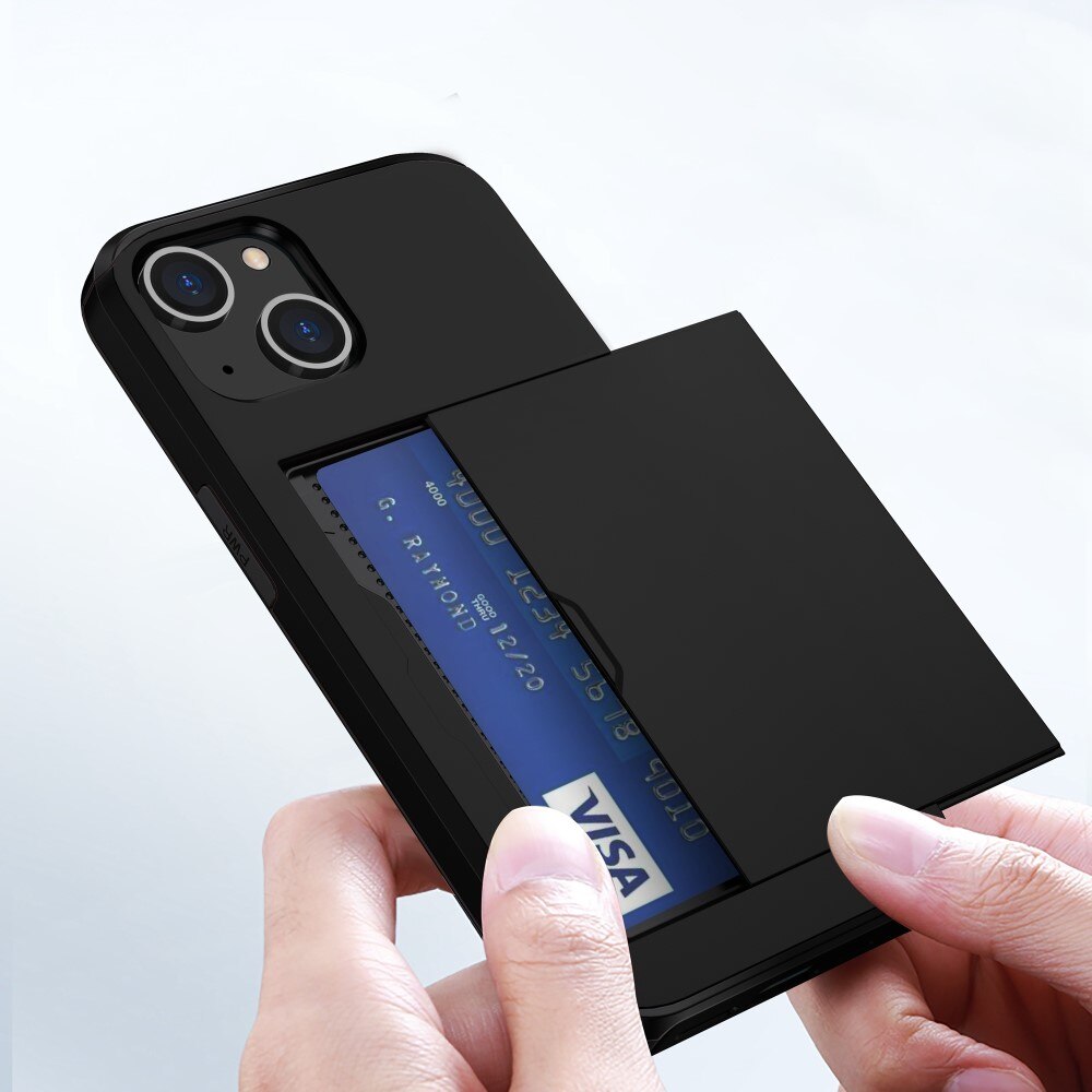 iPhone 15 Hoesje met Cardslot Zwart