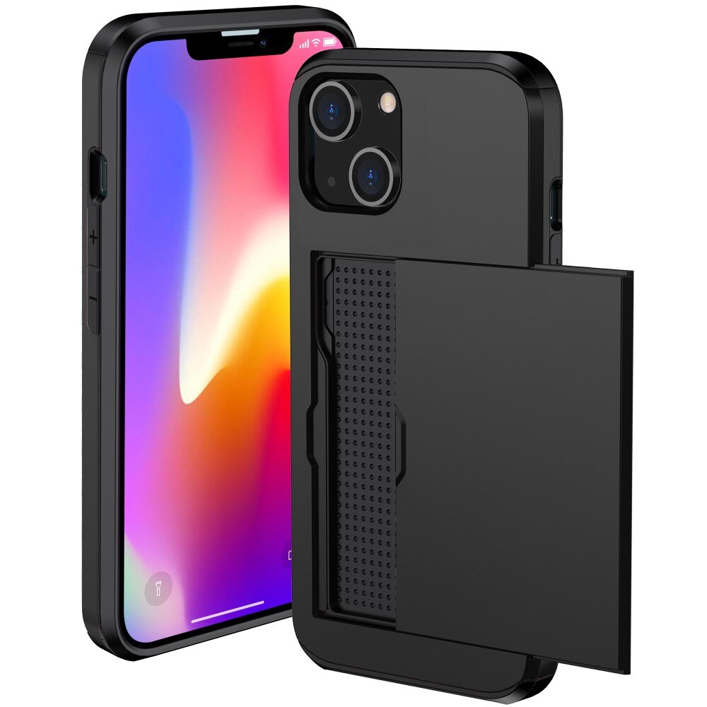 iPhone 15 Hoesje met Cardslot Zwart