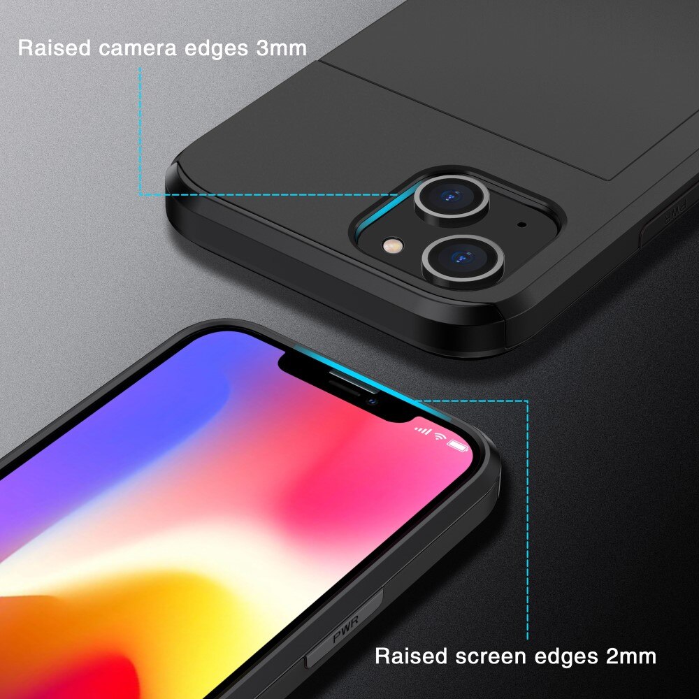 iPhone 15 Hoesje met Cardslot Zwart