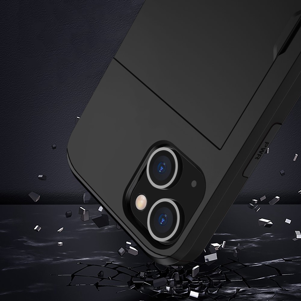 iPhone 15 Hoesje met Cardslot Zwart