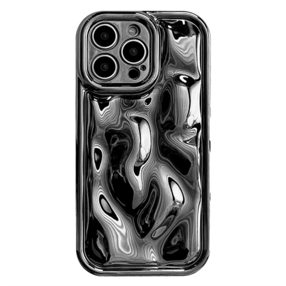 iPhone 12 Pro Wavy TPU Case, zwart