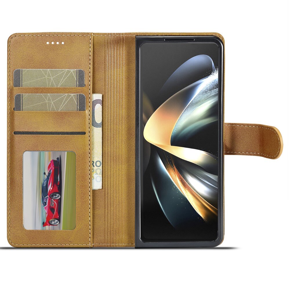 Bookcover hoesje Samsung Galaxy Z Fold 5 cognac