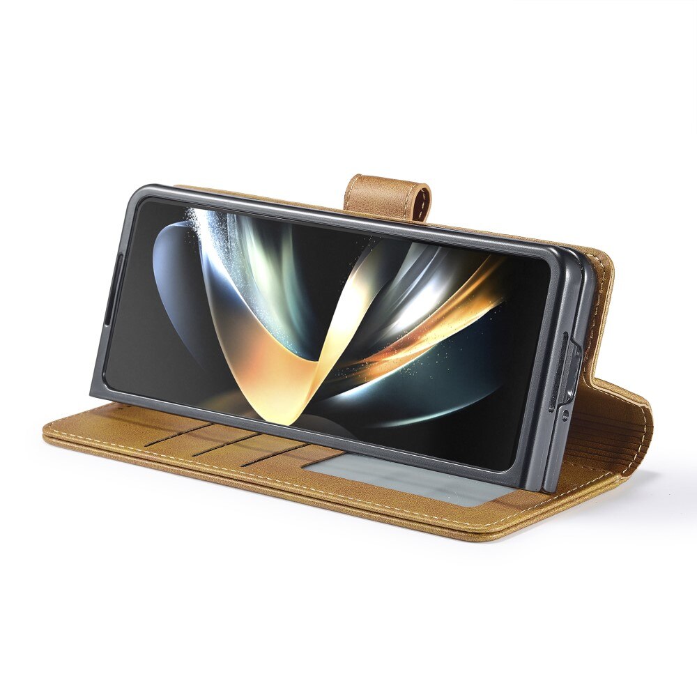 Bookcover hoesje Samsung Galaxy Z Fold 5 cognac