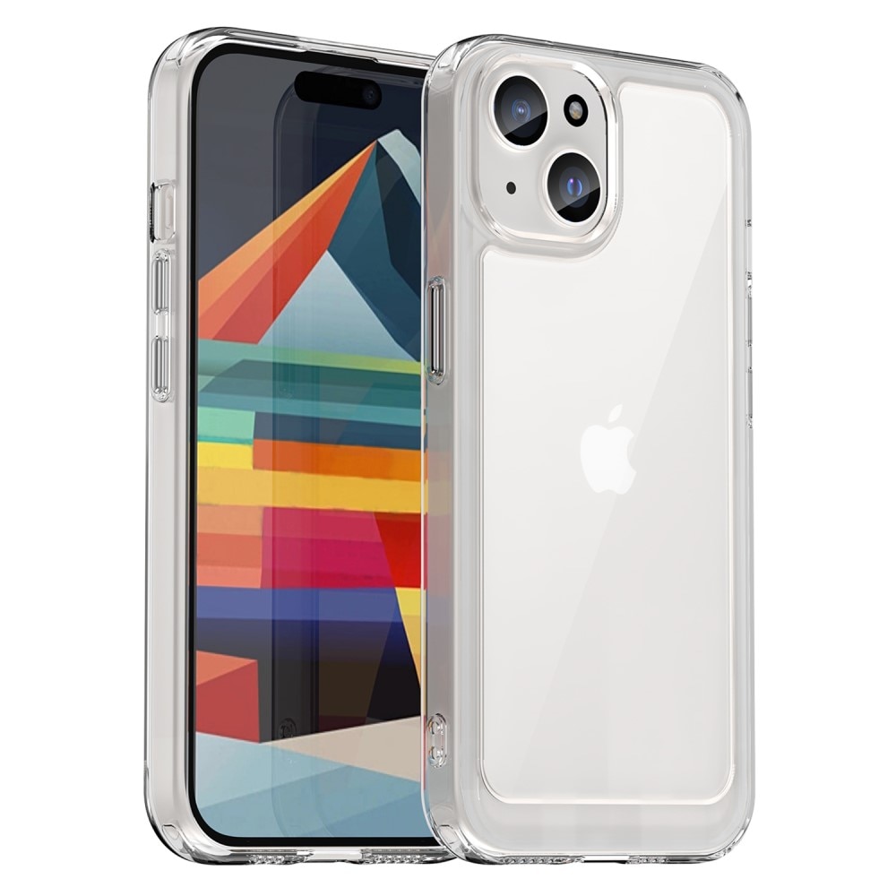Crystal Hybrid Case iPhone 15 Plus transparant