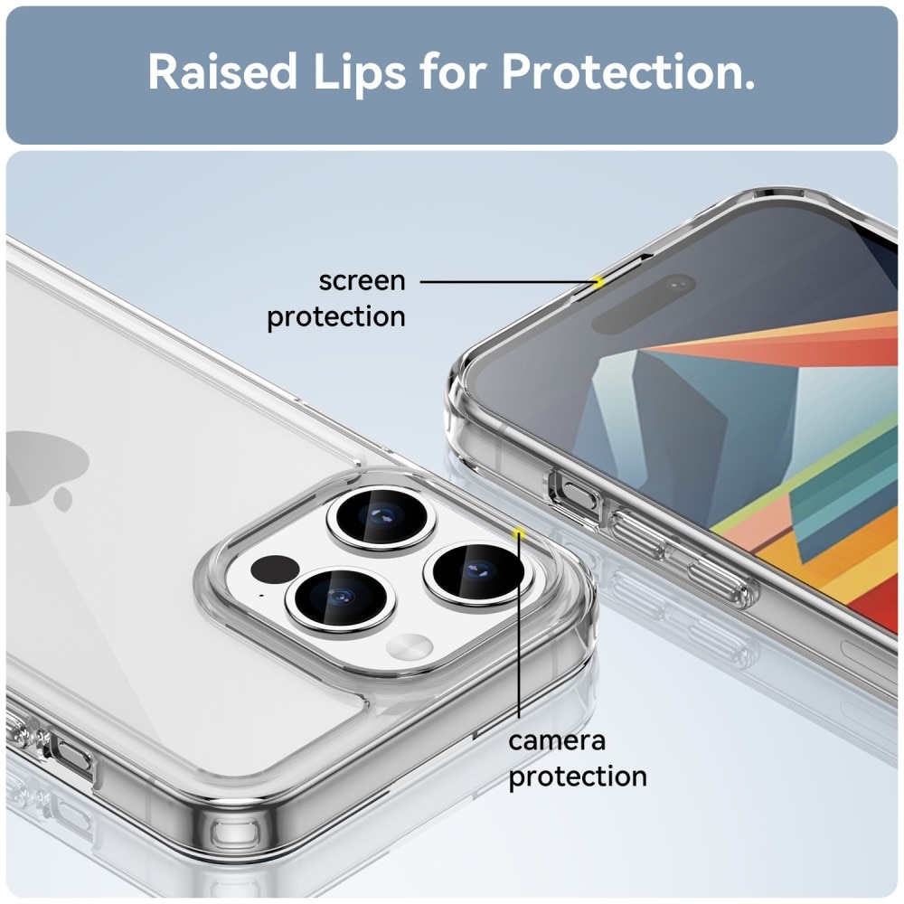 Crystal Hybrid Case iPhone 15 Pro transparant