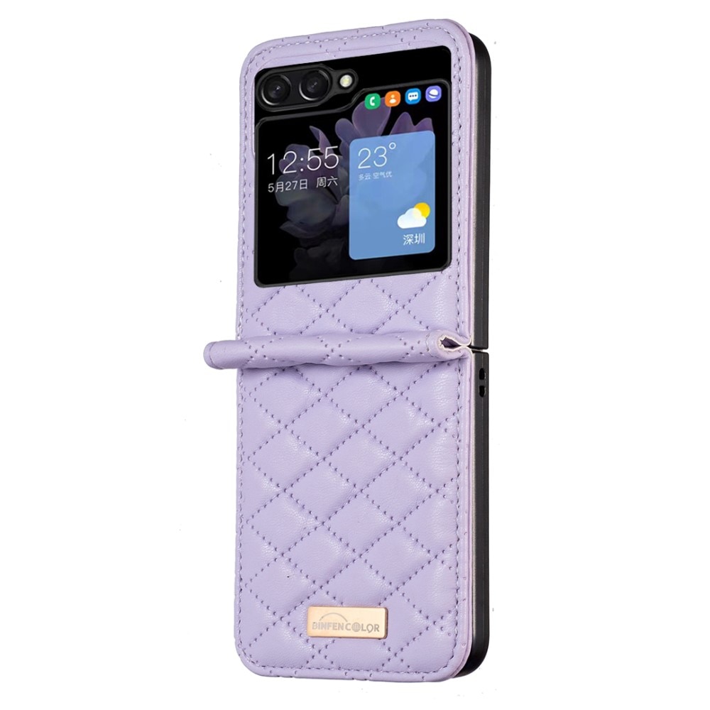 Samsung Galaxy Z Flip 5 Bookcover hoesje paars