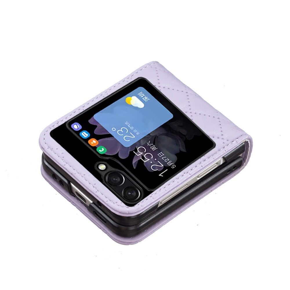 Samsung Galaxy Z Flip 5 Bookcover hoesje paars