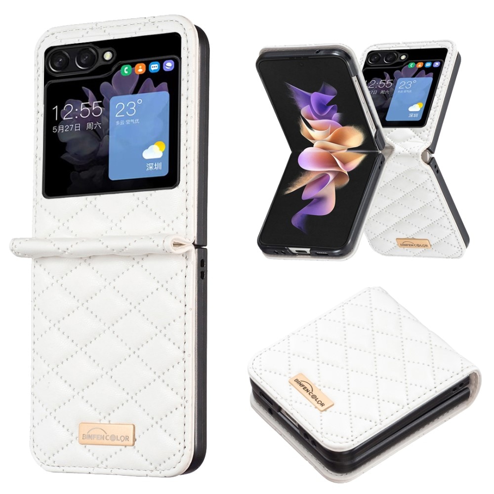 Samsung Galaxy Z Flip 5 Bookcover hoesje wit