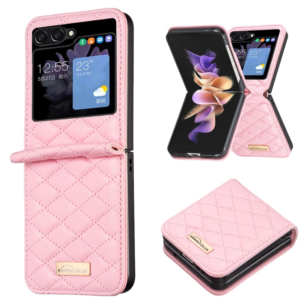 Samsung Galaxy Z Flip 5 Bookcover hoesje roze