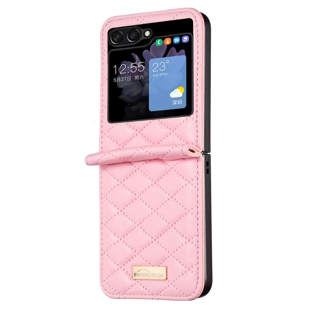 Samsung Galaxy Z Flip 5 Bookcover hoesje roze