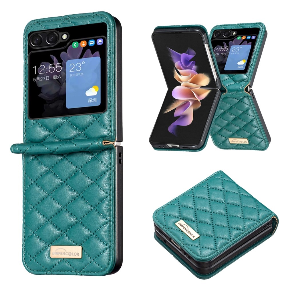 Samsung Galaxy Z Flip 5 Bookcover hoesje groen