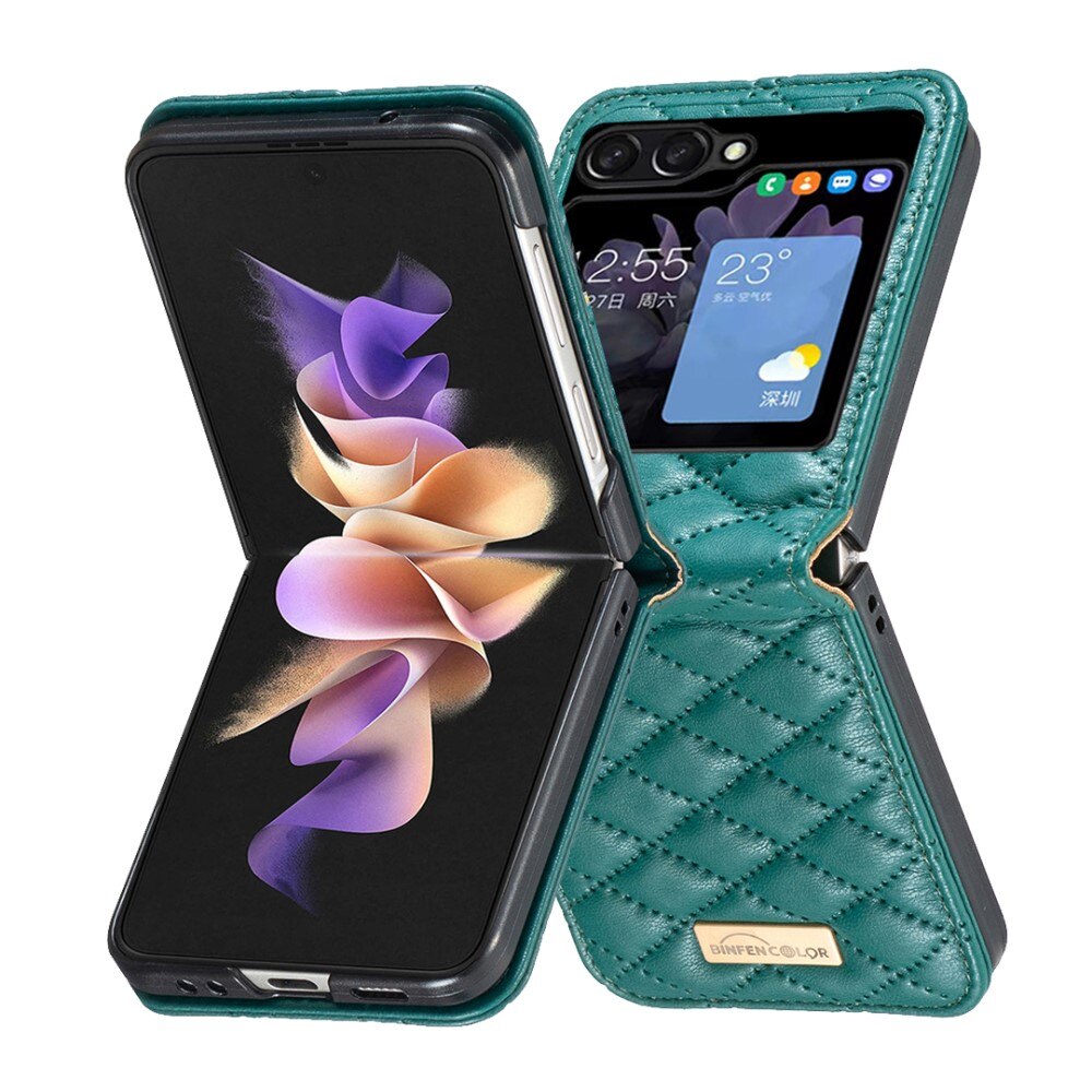 Samsung Galaxy Z Flip 5 Bookcover hoesje groen