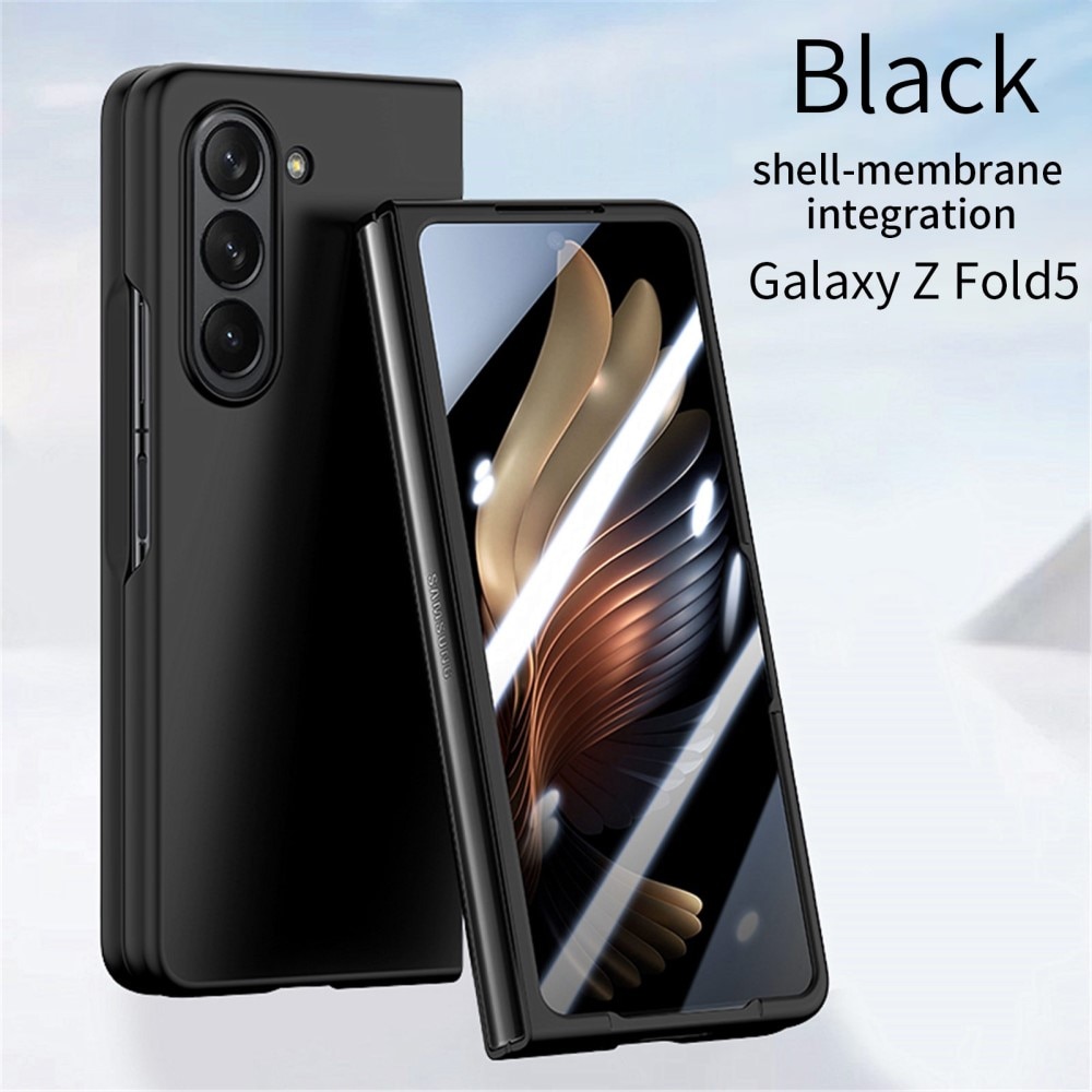 Samsung Galaxy Z Fold 5 Hardcase met ingebouwde screenprotector zwart