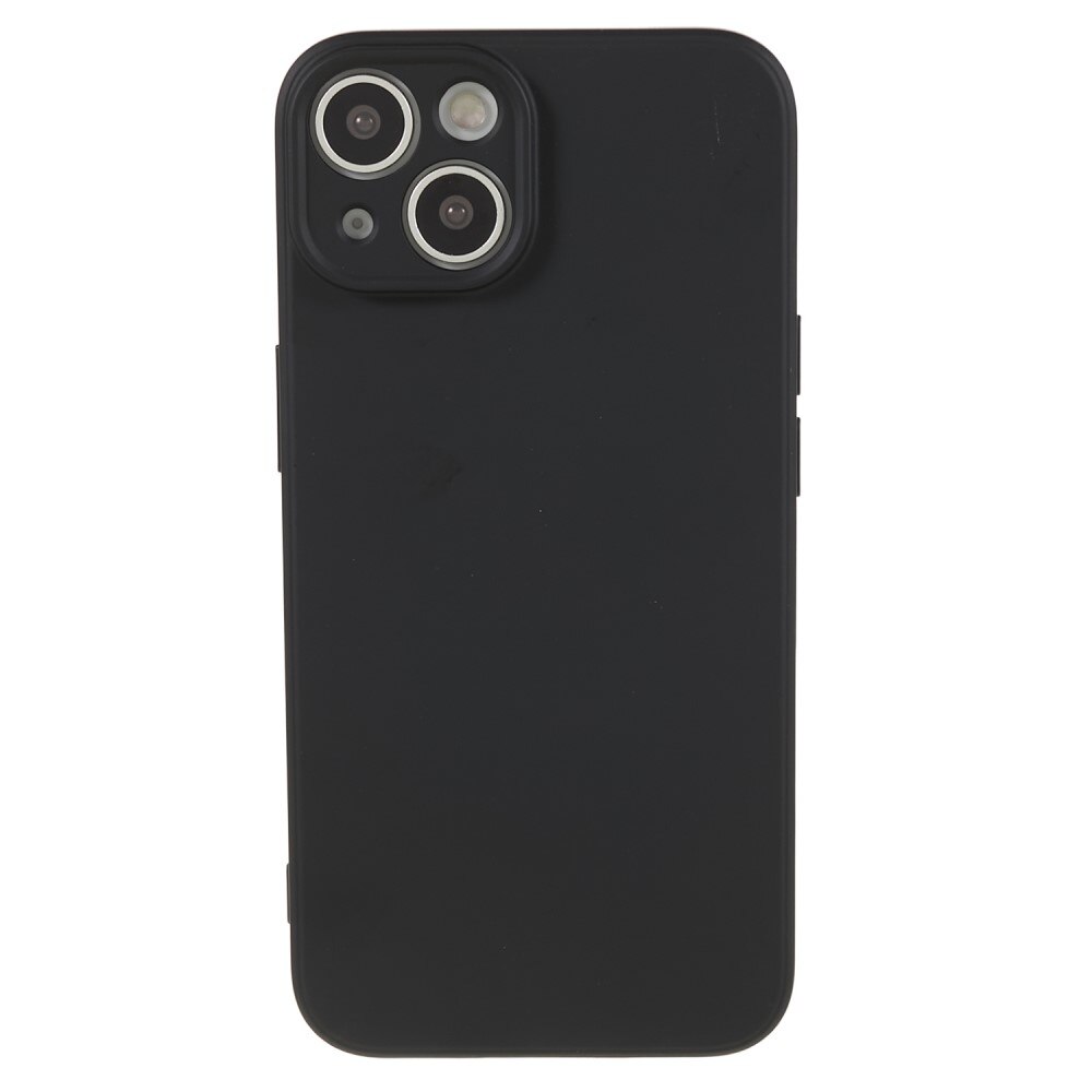 iPhone 15 Plus Schokbestendige TPU Case, zwart