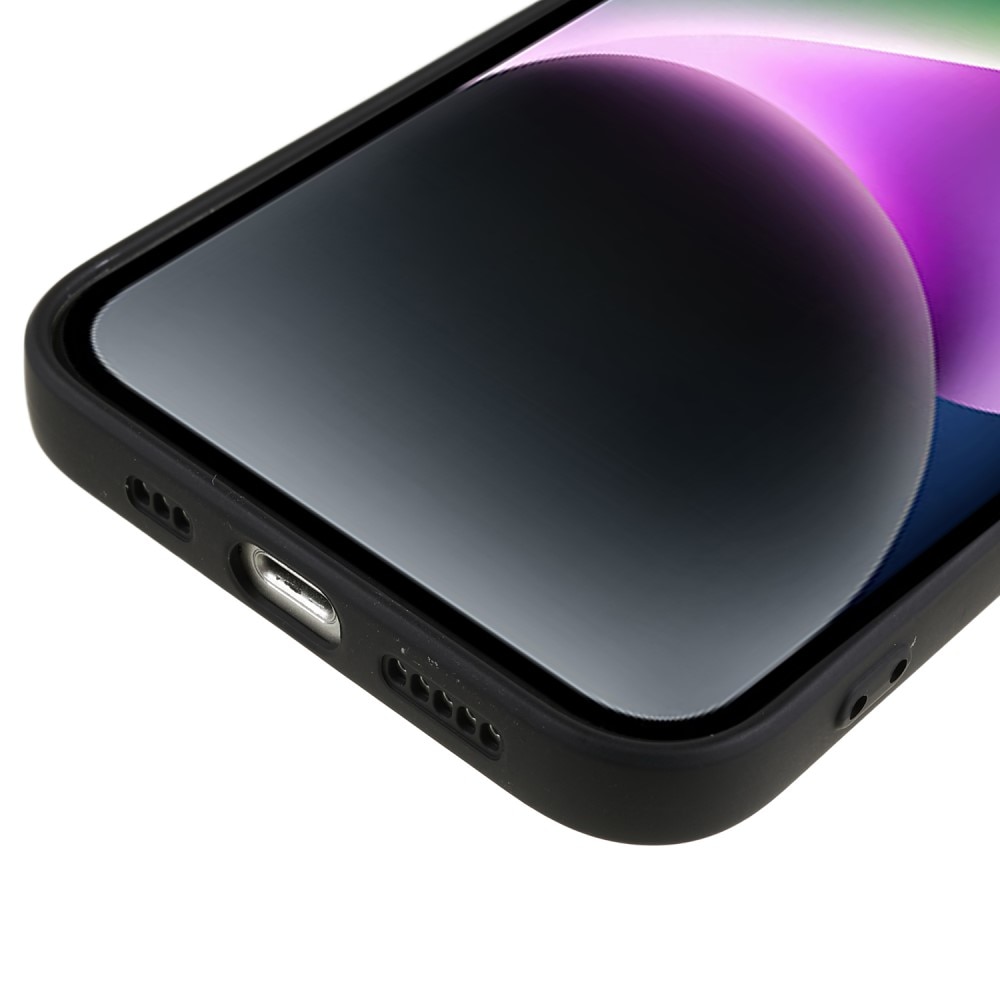 iPhone 15 Plus Schokbestendige TPU Case, zwart